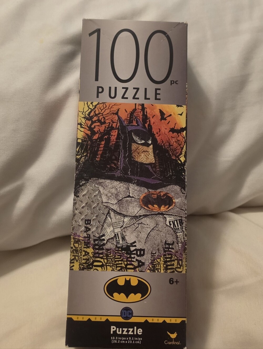 Batman DC Comic 100 Piece 10.3" x 9.1" Jigsaw Puzzle Cardinal 2020 New Old Stock